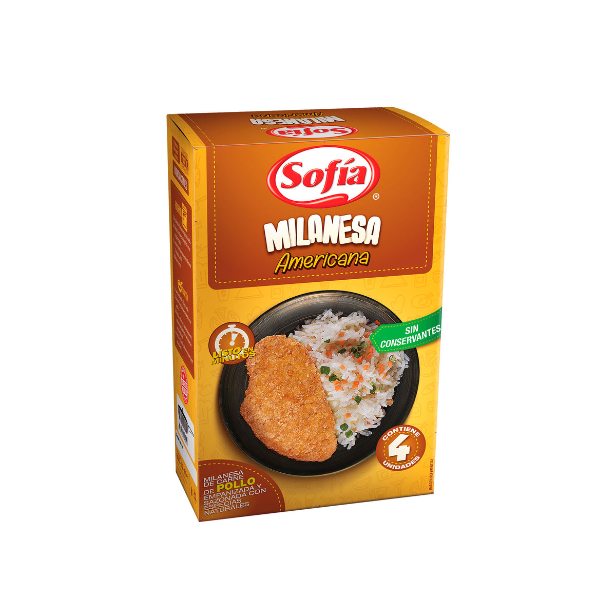 Milanesa americana de pollo 4 unidades | Comida Lista Sofía al Paso