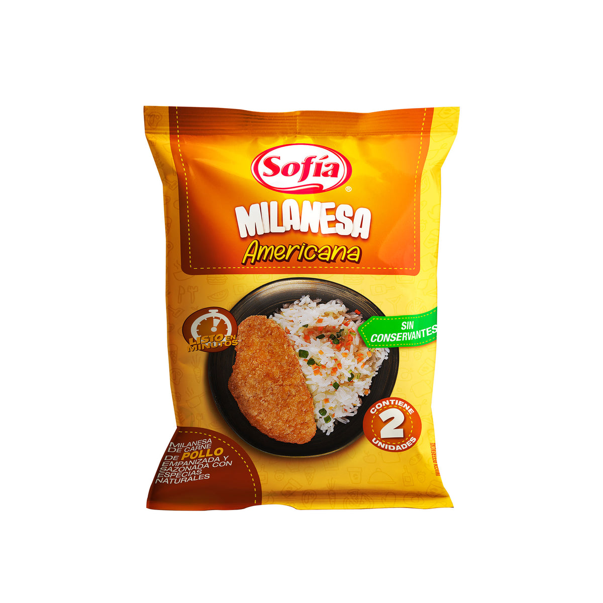 Milanesa americana de pollo 2 unidades | Comida Lista Sofía al Paso