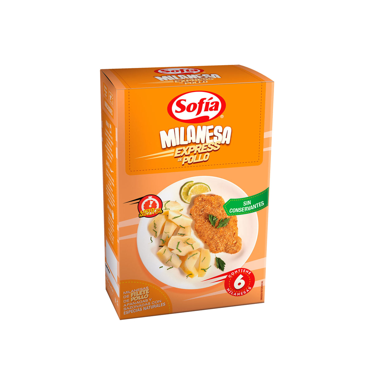 Milanesa express de pollo en caja | Complementos Sofía al Paso