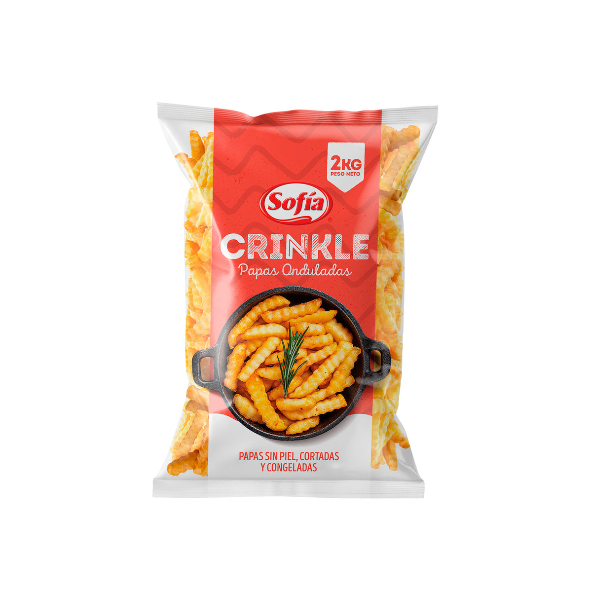 Papas crinkle 2 kg | Congelados Sofía al Paso