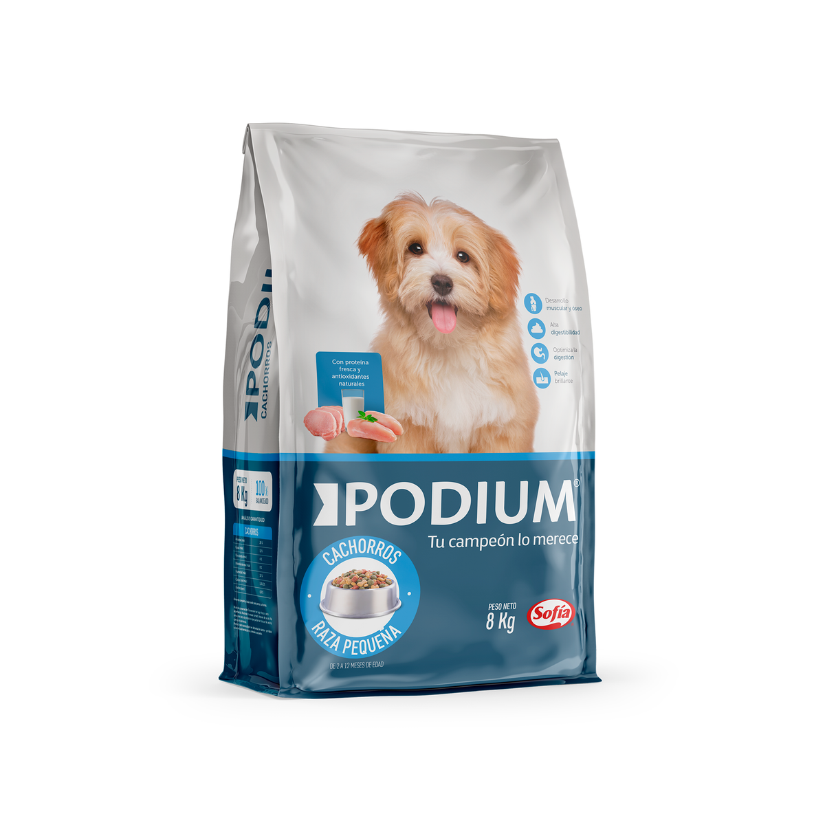 P.u. 8 kg cachorro r. med-grande canino | Alimento para Mascotas Sofía al Paso