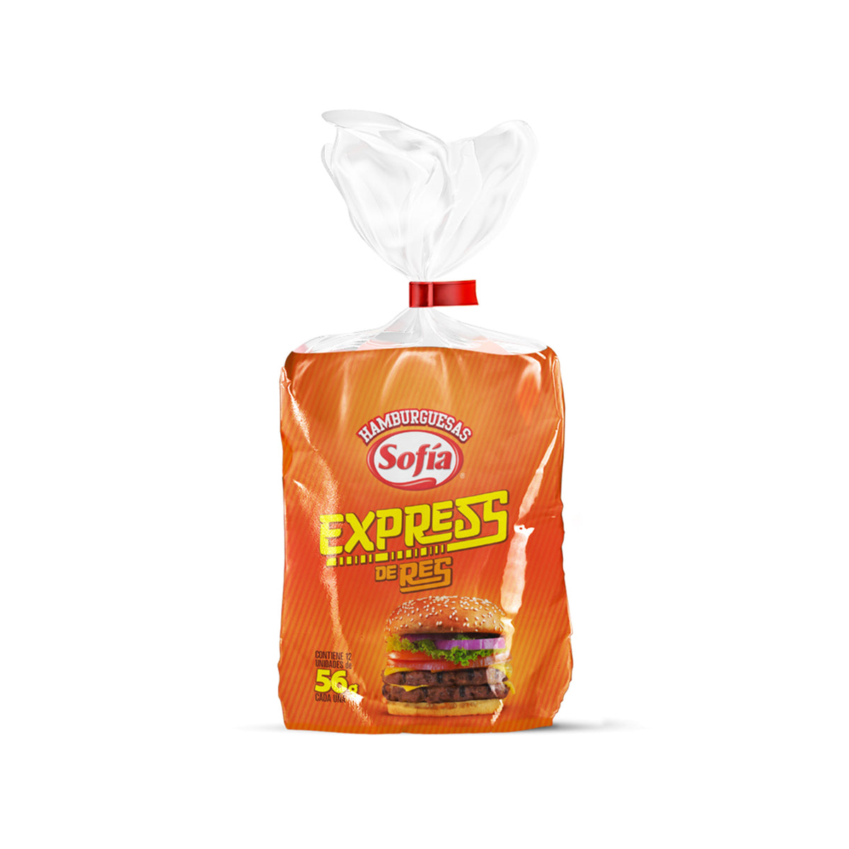 Hamburguesas de res express (12 x 56 grs) | Congelados Sofía al Paso