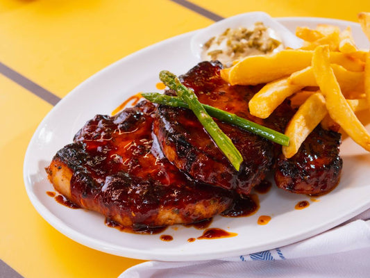 T-Bone de Cerdo Sofía con Salsa Barbacoa