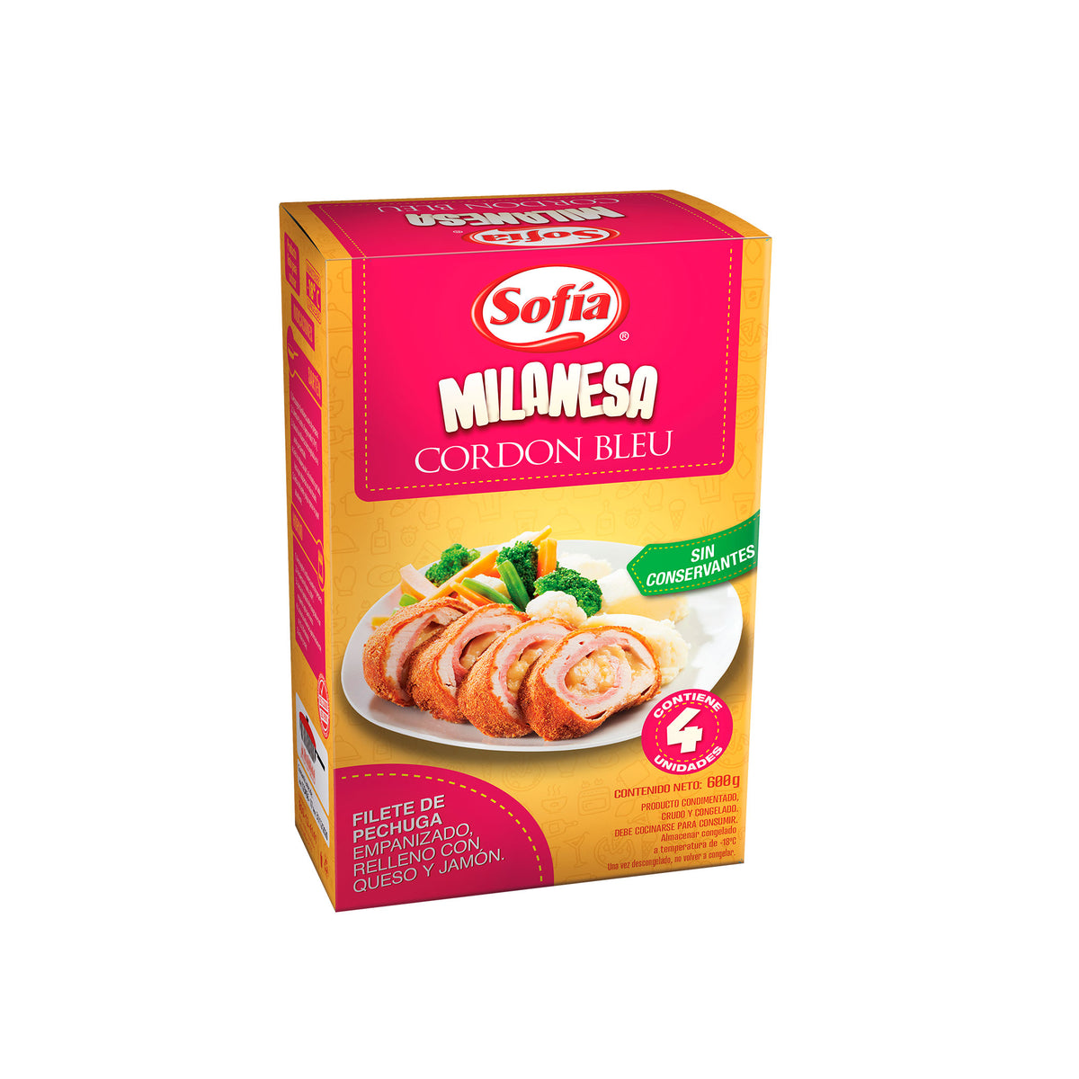Milanesa cordon bleu 4 unidades | Comida Lista Sofía al Paso