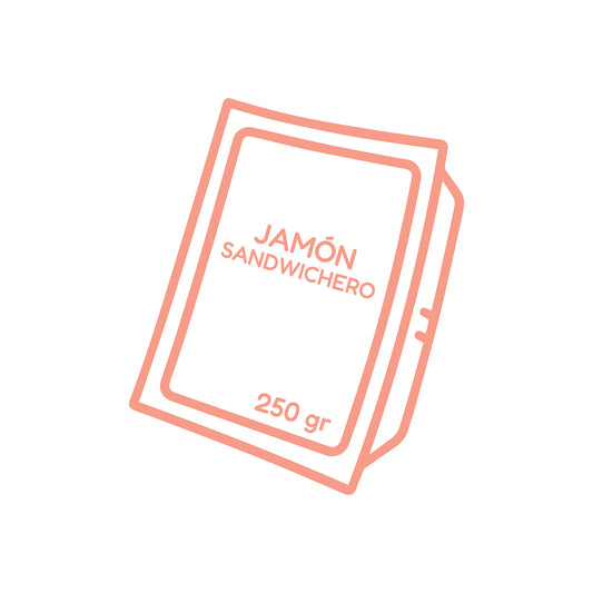 Jamón sandwichero vacío 250 grs | Embutidos Sofía al Paso
