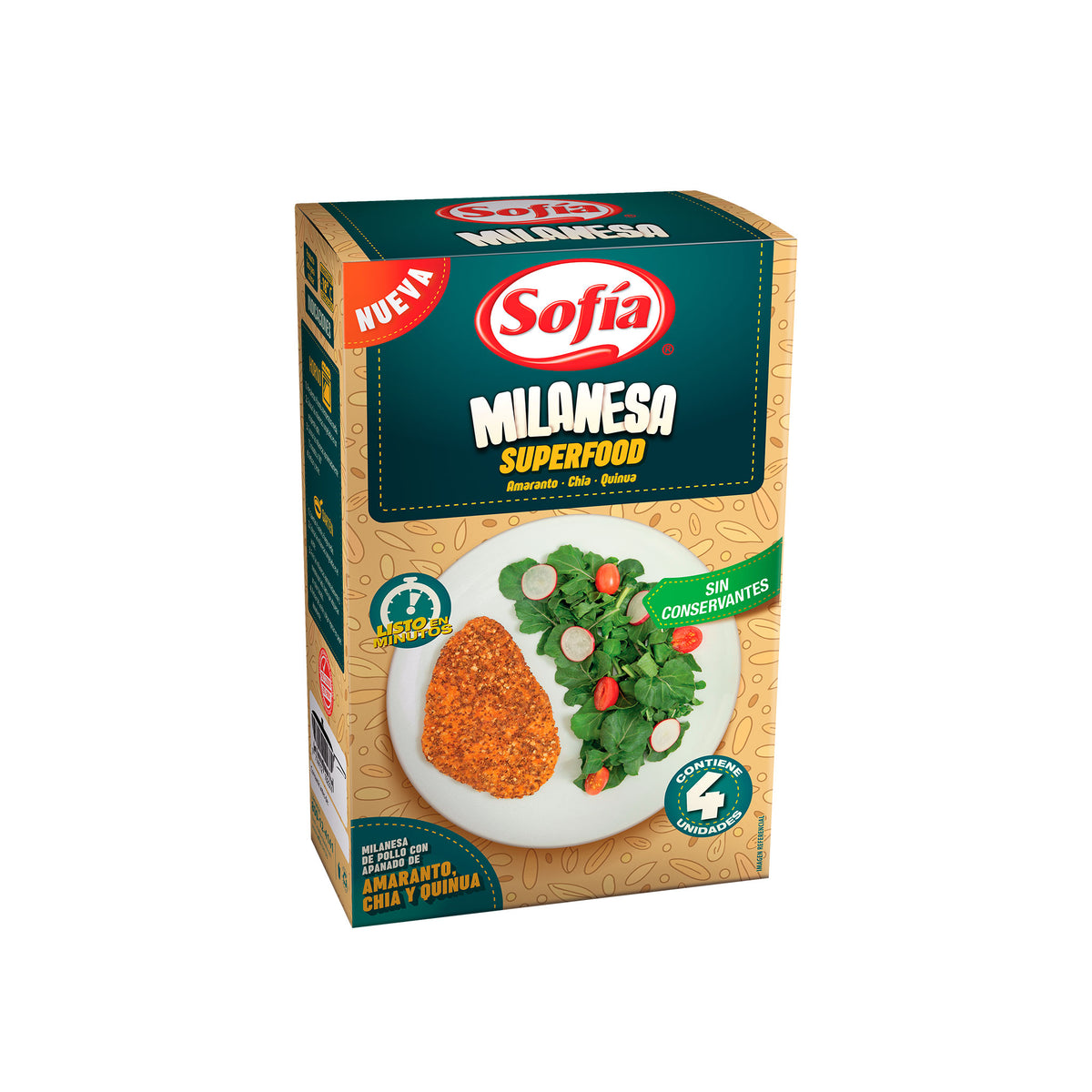 Milanesa superfood de pollo en caja | Procesados Sofía al Paso