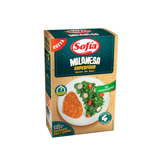 Milanesa superfood de pollo en caja | Procesados Sofía al Paso