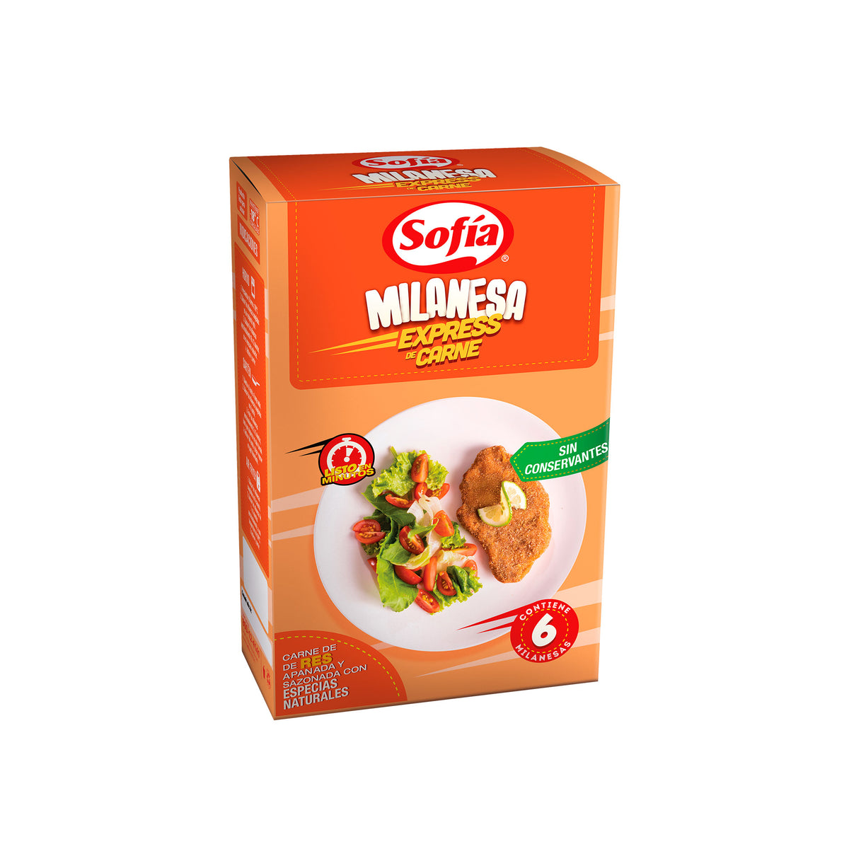 Milanesa express de res en caja | Complementos Sofía al Paso