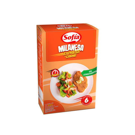 Milanesa express de res en caja | Complementos Sofía al Paso