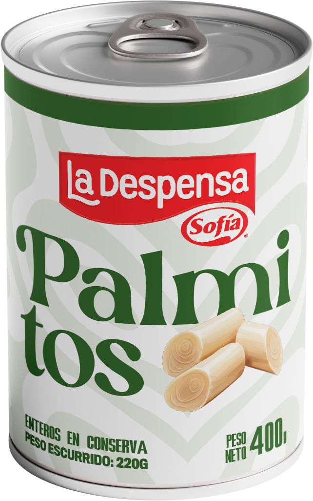 Palmito en rodajas 400 gr en lata | Despensa Sofía al Paso