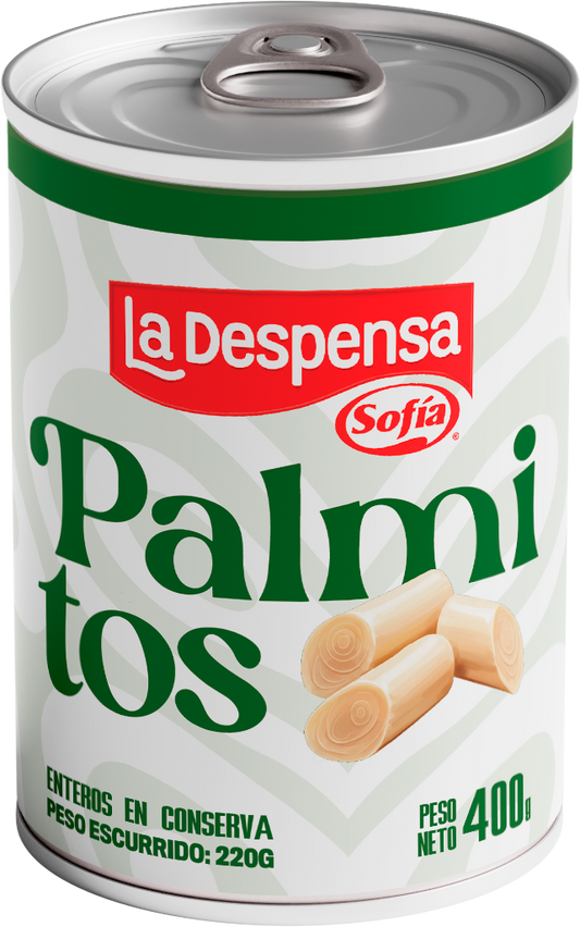 Palmito en rodajas 400 gr en lata | Despensa Sofía al Paso