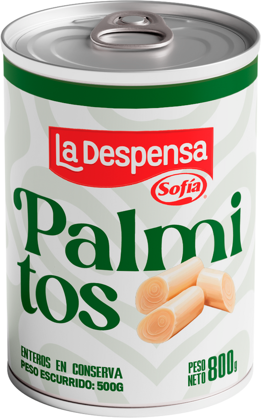 Palmito en rodaja 800 gr en lata | Despensa Sofía al Paso