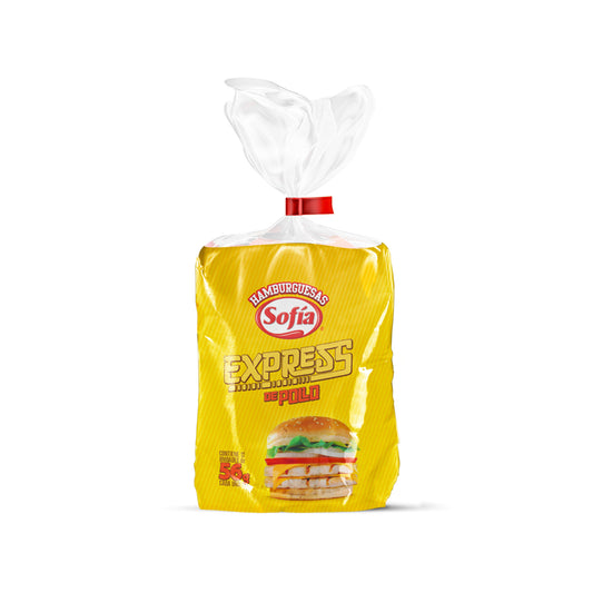 Hamburguesas de pollo express (12 x 56 grs) | Congelados Sofía al Paso