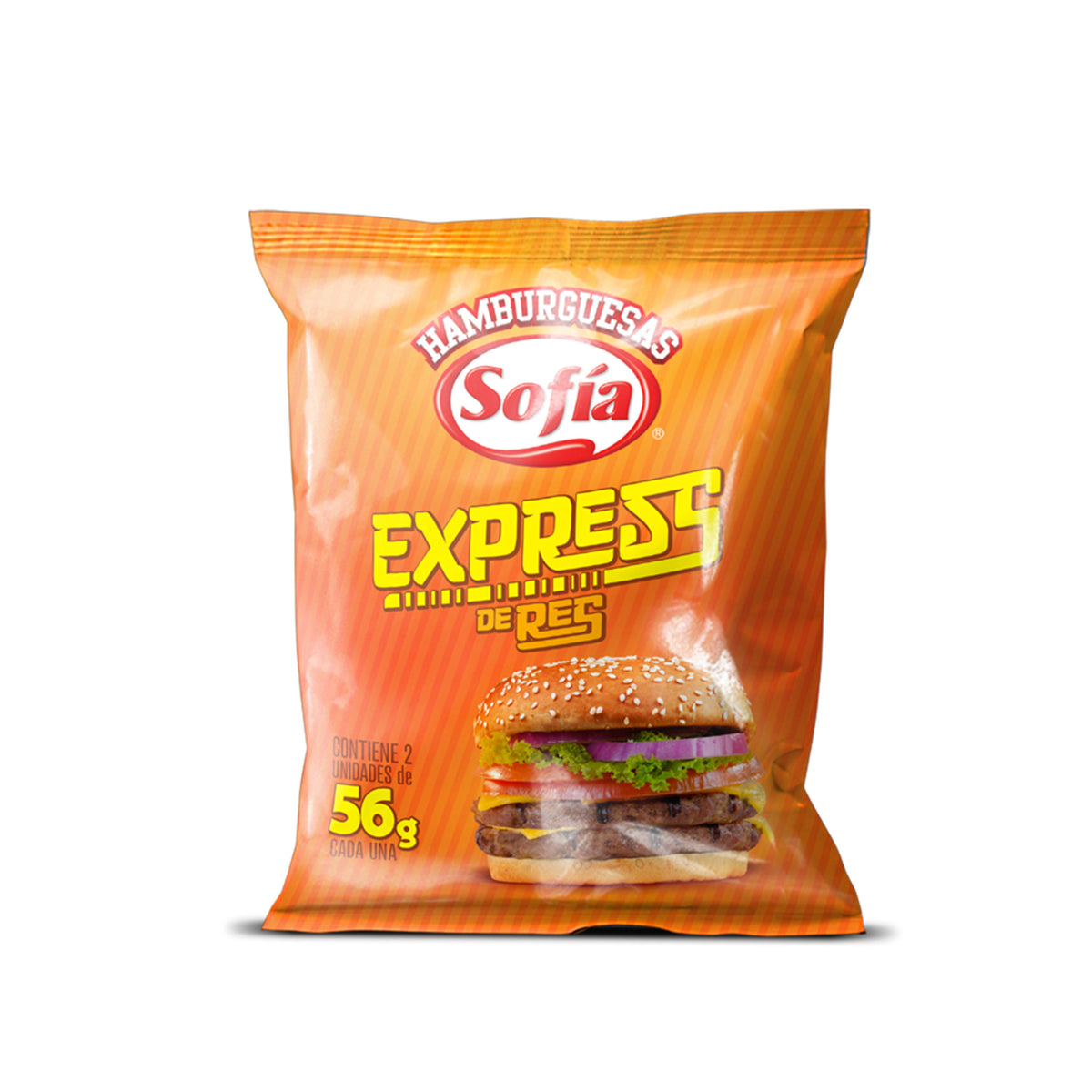 Hamburguesas de res express (2 x 56 grs) | Congelados Sofía al Paso