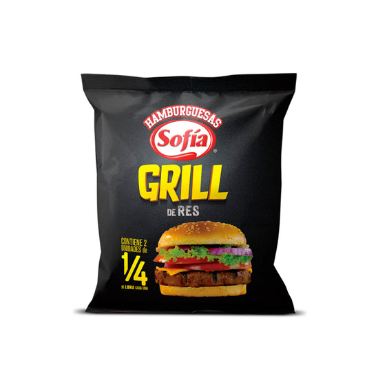 Hamburguesas de res grill (2 x 113 grs) | Congelados Sofía al Paso