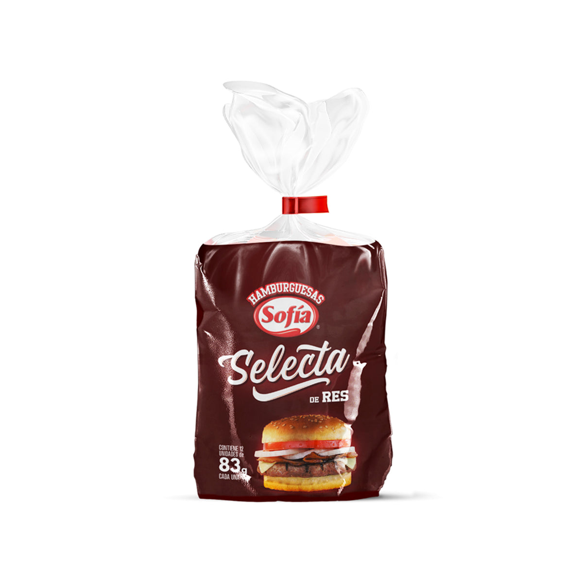 Hamburguesas de res selecta (12 x 83 grs) | Congelados Sofía al Paso