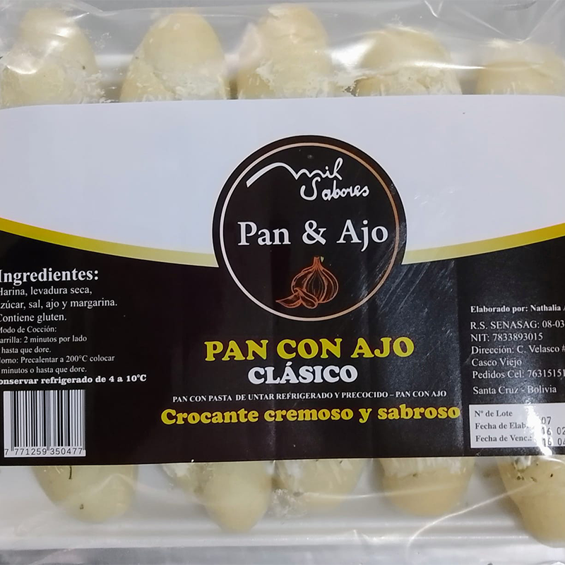 Pan con ajo - clásico | Complementos Sofía al Paso