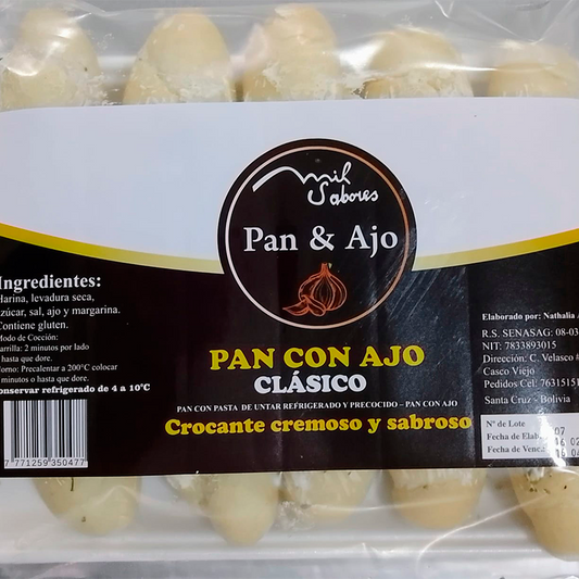 Pan con ajo - clásico | Complementos Sofía al Paso