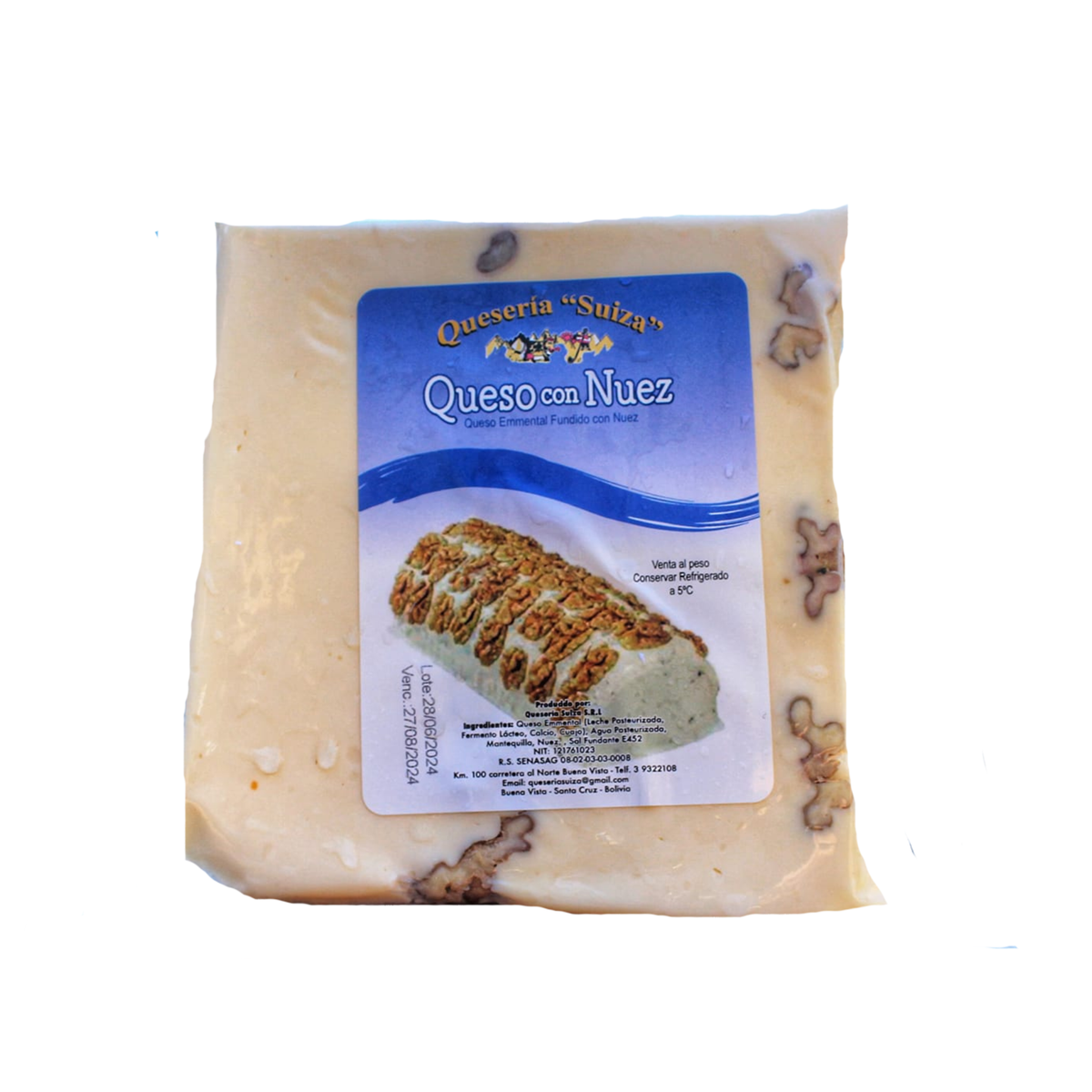 Queso con nuez queseria suiza | Complementos Sofía al Paso